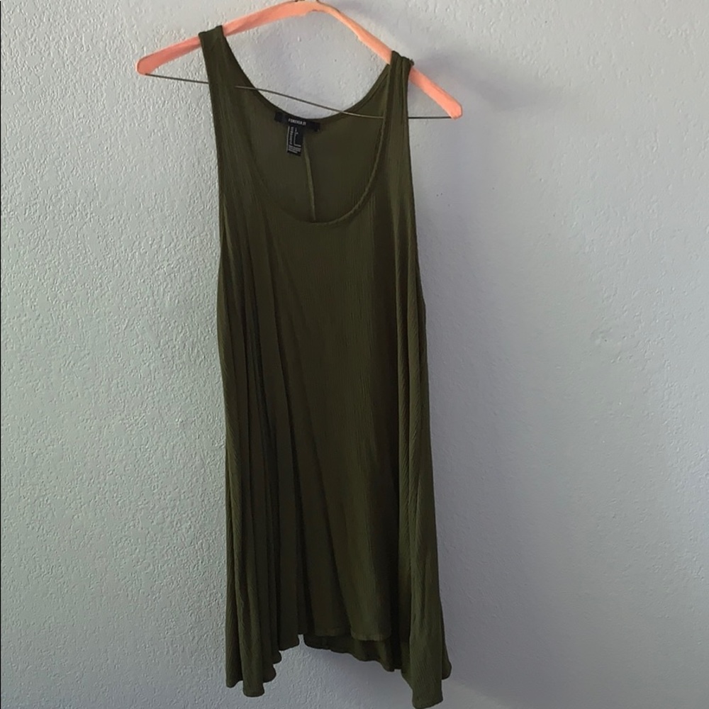 Dark green forever 21 mini dress